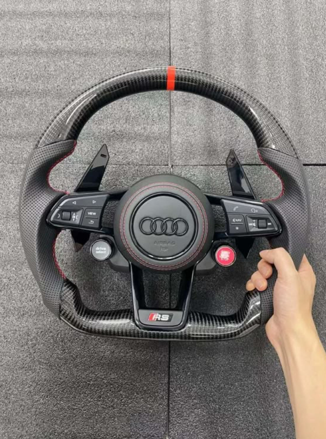 Carbon Fiber Audi Steering Wheel