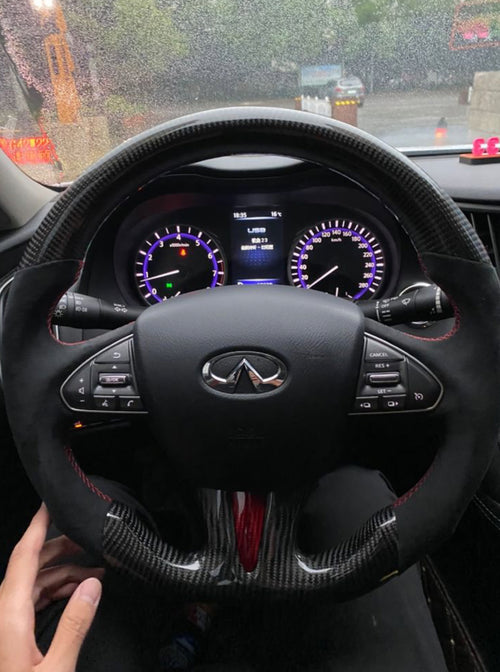 Carbo Fiber Steering Wheel for Infiniti Q60/Q70