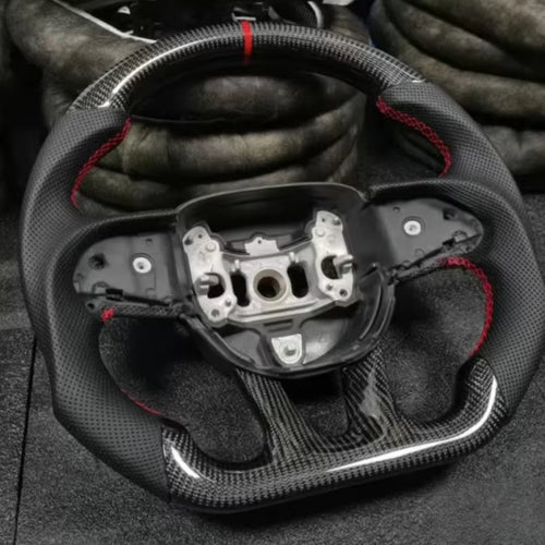 For Dodge Charger Challenger GT SRT RAM Trucks Sports Carbon Fiber Steering Wheel Retrofit Dodge Charger Steering Wheel
